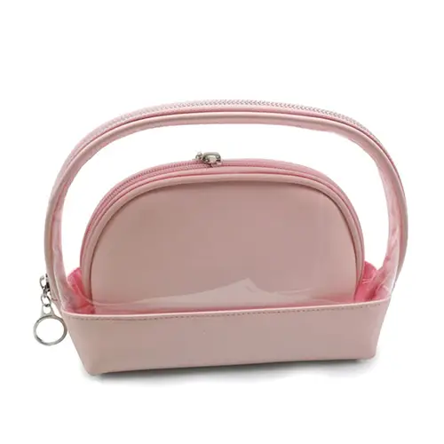 Clear Wholesale Travel Makeup Pouch Bag Zipper Pvc Plastic Cute Mini Toiletry Bags